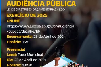Prefeitura realiza Audiência Pública - LDO 2024