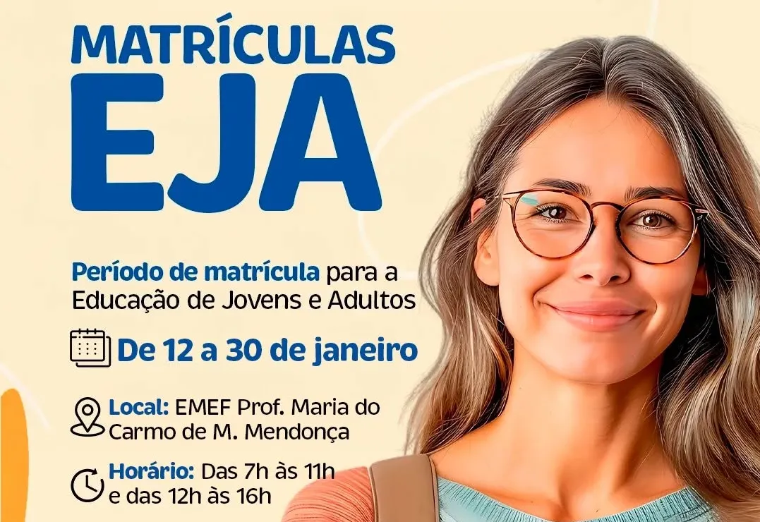 Matrículas abertas para a EJA em Lucélia oferecem nova oportunidade de retorno aos estudos