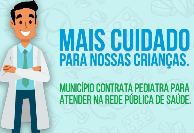 Prefeitura de Lucélia contratará médico Pediatra